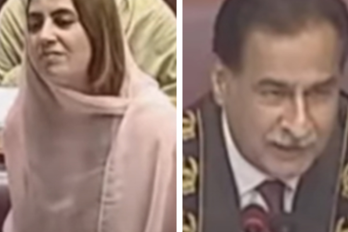 A video of a prominent female leader from Pakistan went viral, where she questioned why others avoid making eye contact.