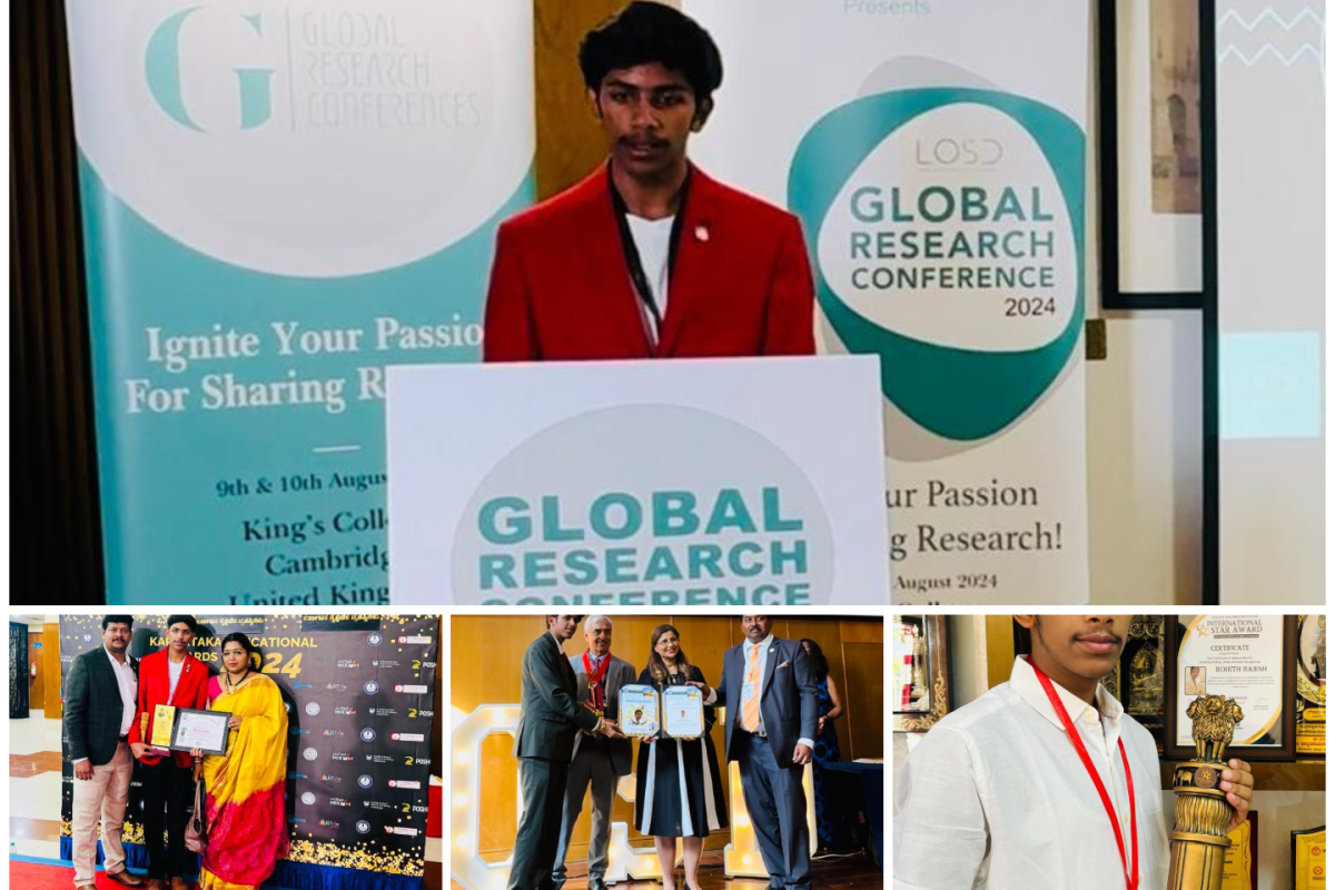 Bangalore’s Young Prodigy Rohith Rajesh Earns Global Recognition with Prestigious Awards